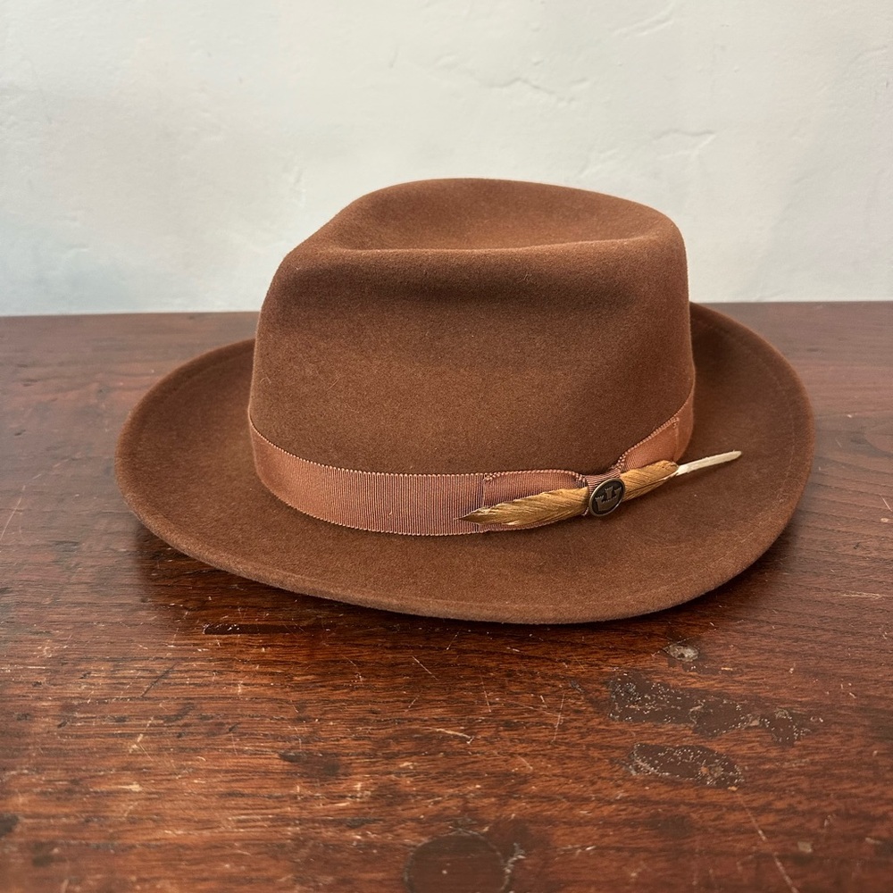 Goorin Bros Tan Wool Fedora - Large